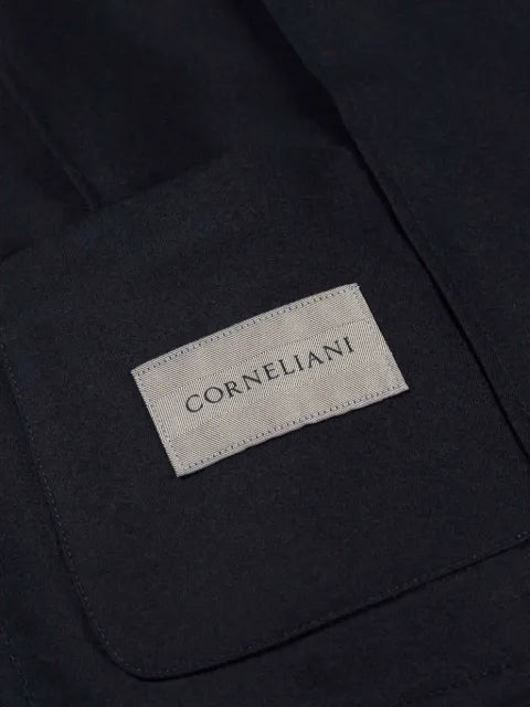 Corneliani single-breasted patch-pocket blazer