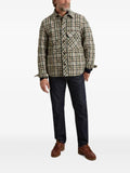 Woolrich check-pattern quilted shirt-jacket
