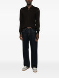 Gran Sasso zip-neck fine-knit sweater
