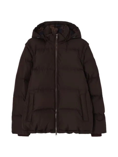 Burberry detachable-sleeve puffer jacket