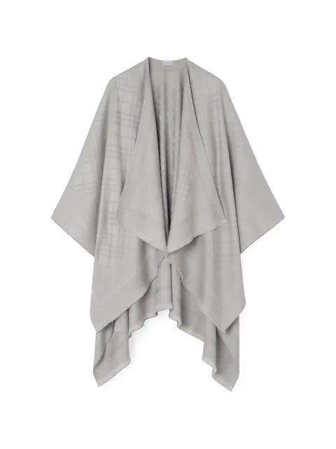 Burberry Check wool cashmere cape