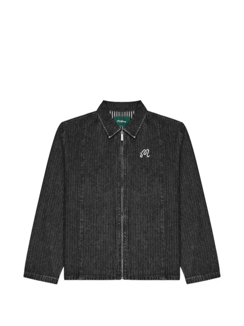 Malbon Golf Foreman striped denim jacket