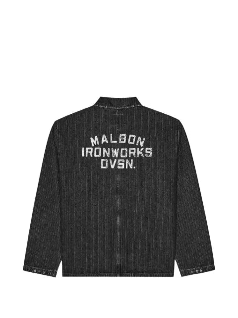 Malbon Golf Foreman striped denim jacket