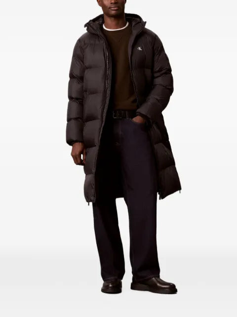 Calvin Klein long hooded padded jacket