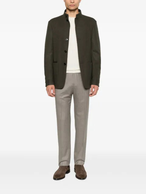 Zegna Il Conte high-neck button-up jacket