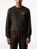 Ea7 Emporio Armani logo-patch ribbed sweater
