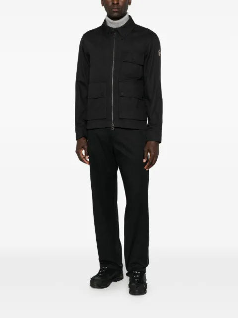 Moncler Grenoble zip-up multi-pocket shirt jacket