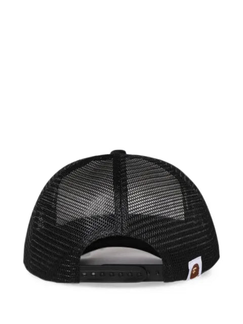 A BATHING APE® College mesh trucker cap
