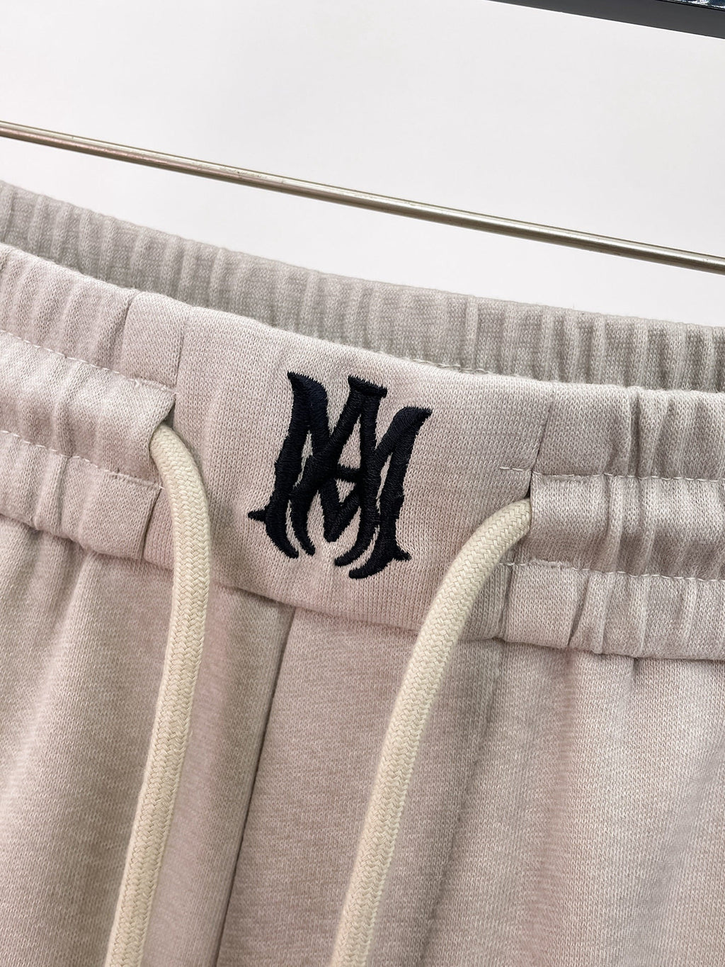 AMIRI Tie‑Dye Patch Logo Drawstring Casual Shorts