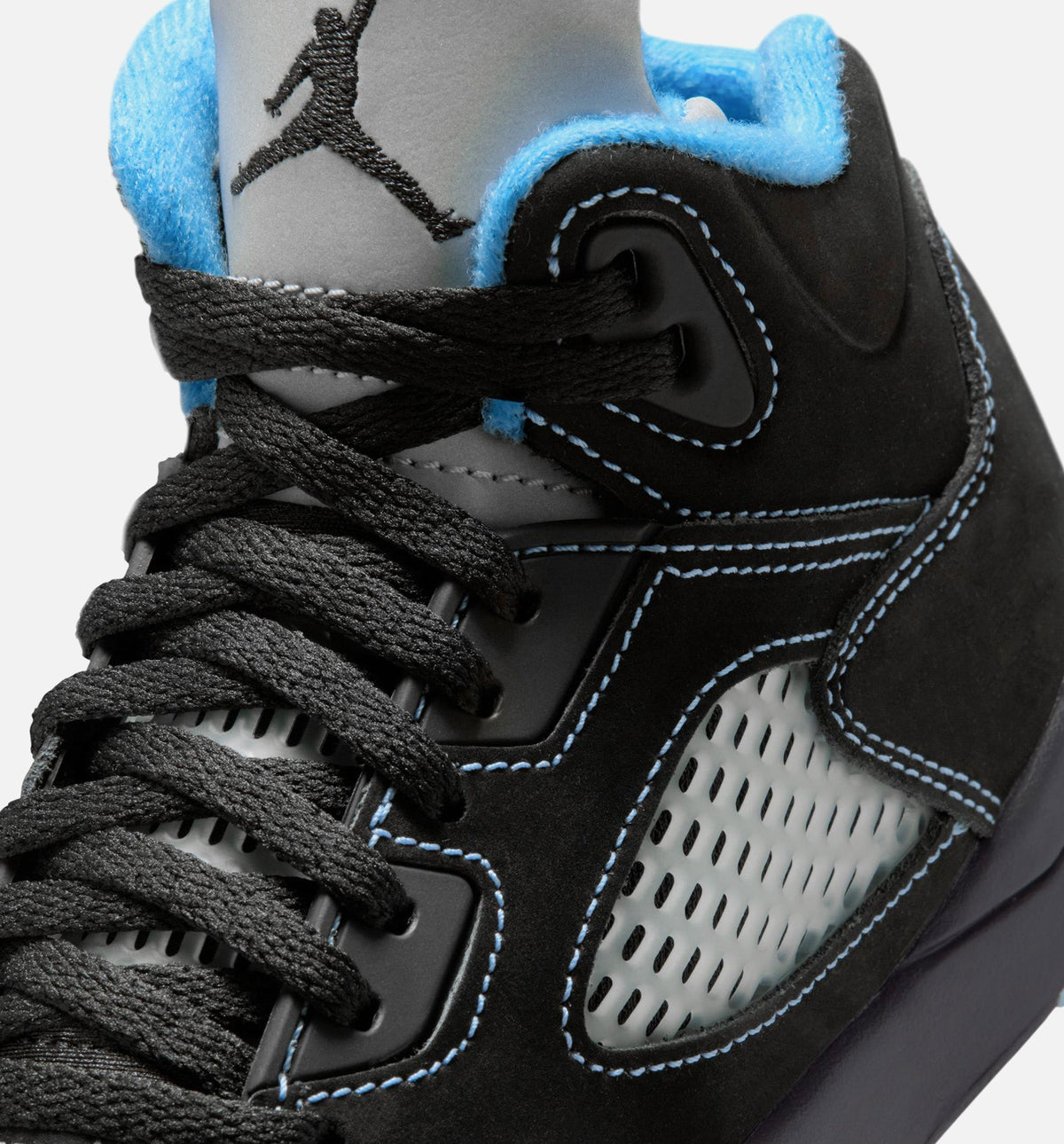 Air Jordan 5 Retro Black Carolina Preschool Lifestyle Shoe – Black/University Blue/White