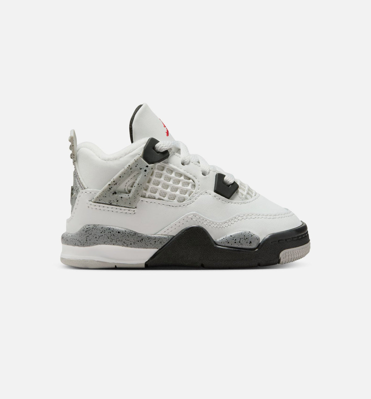 Air Jordan 4 Retro "White Cement" Infant/Toddler Shoe – Summit White/Fire Red/Cement Grey/Black
