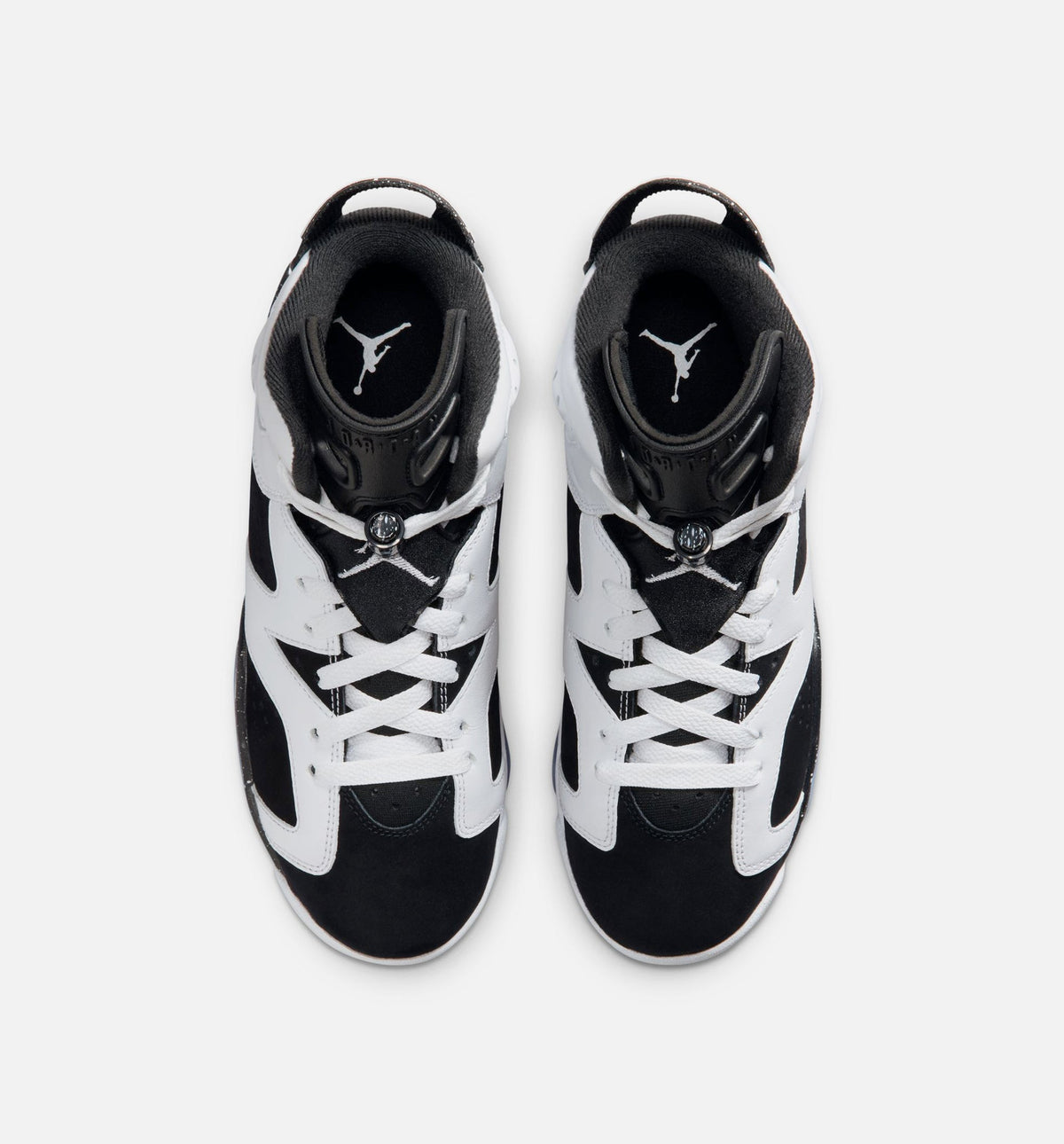 Air Jordan 6 Retro Black And White Grade School Lifestyle Shoes - Black/White