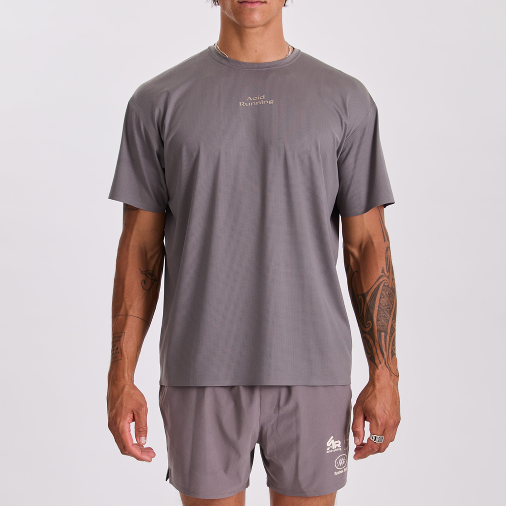 Acid Running Men's Hare Tech T-Shirt: Shadow Taupe