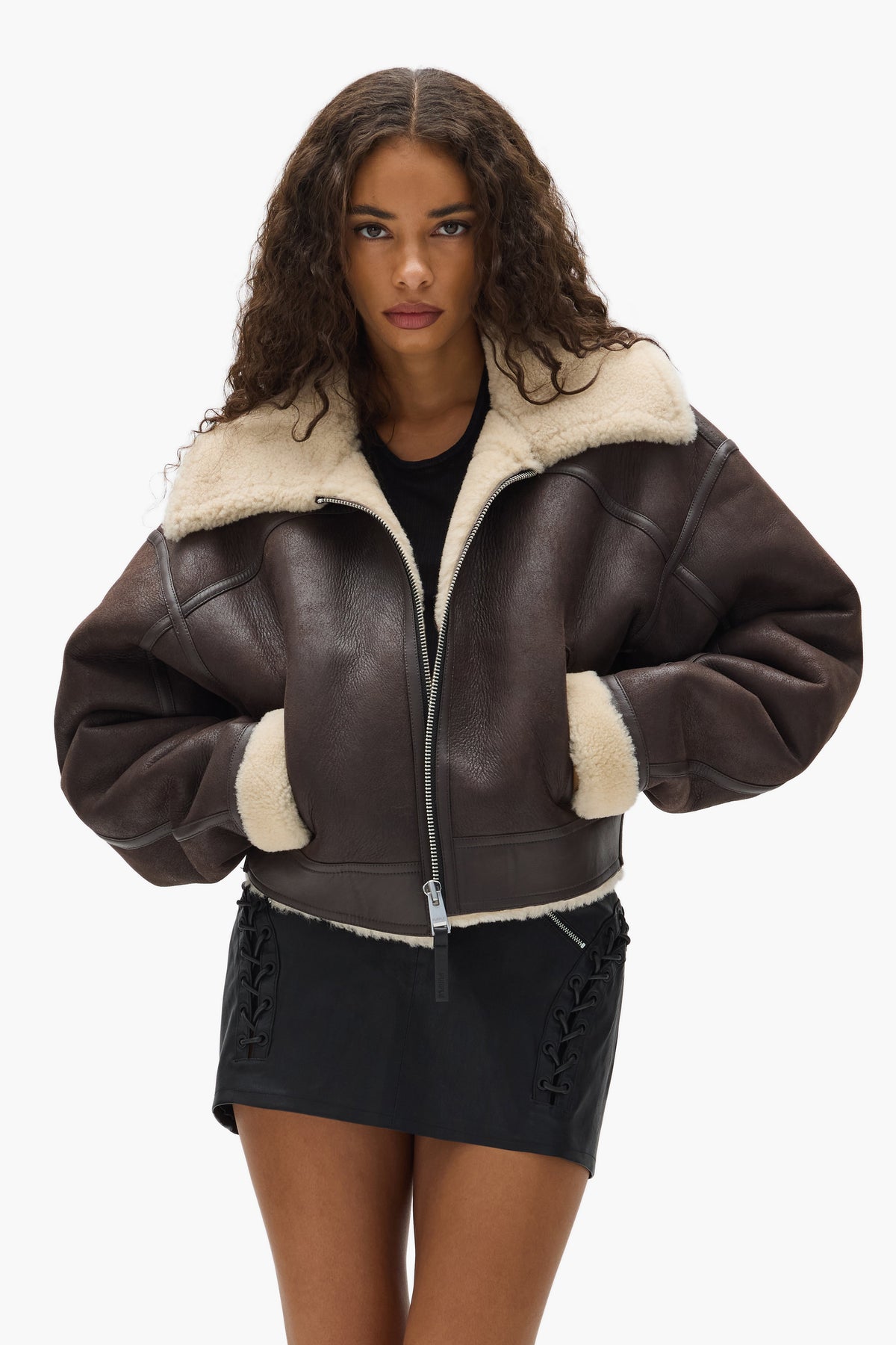 Sherpa Leather Jacket