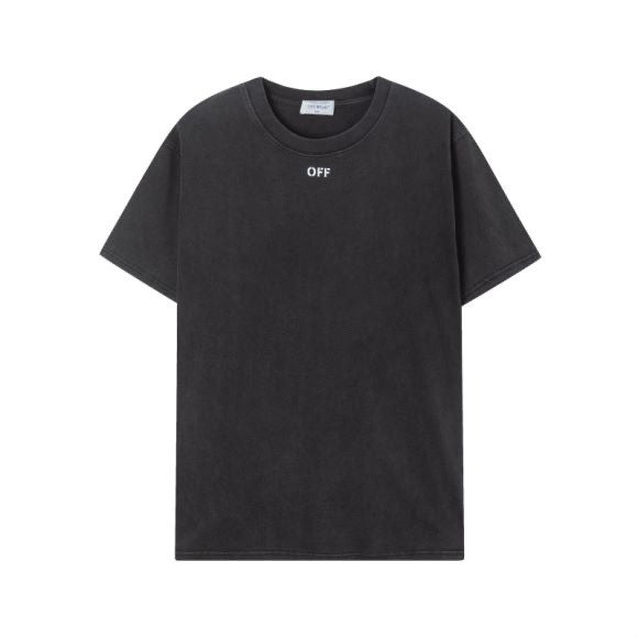 Off-White Colorful Figure Graphic Short Sleeve Crewneck T-Shirt