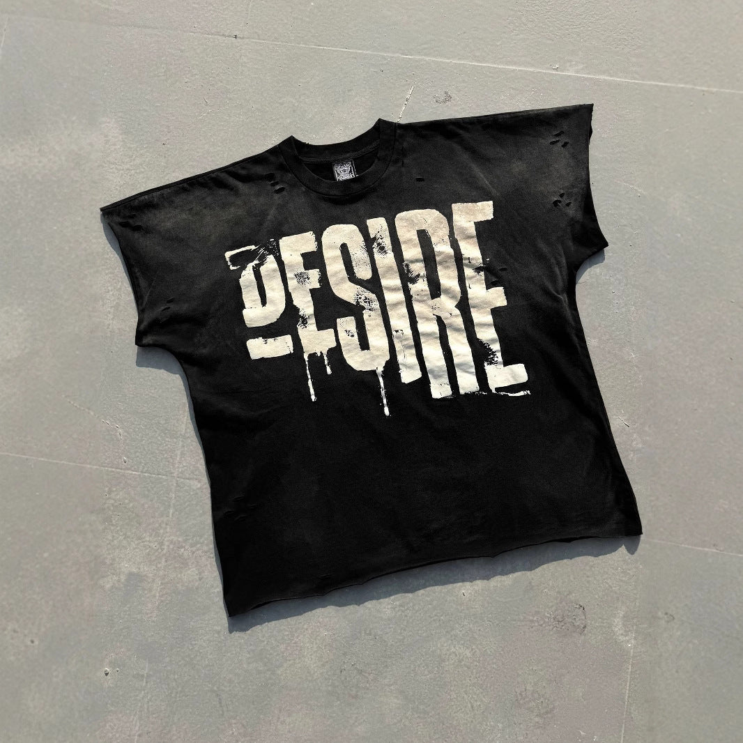 Punk Art Graphic Short Sleeve Crewneck T-Shirt