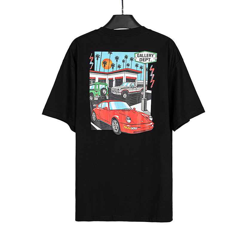 Gallery Dept T-shitrs Summer Vintage Pattern Short Sleeve Te