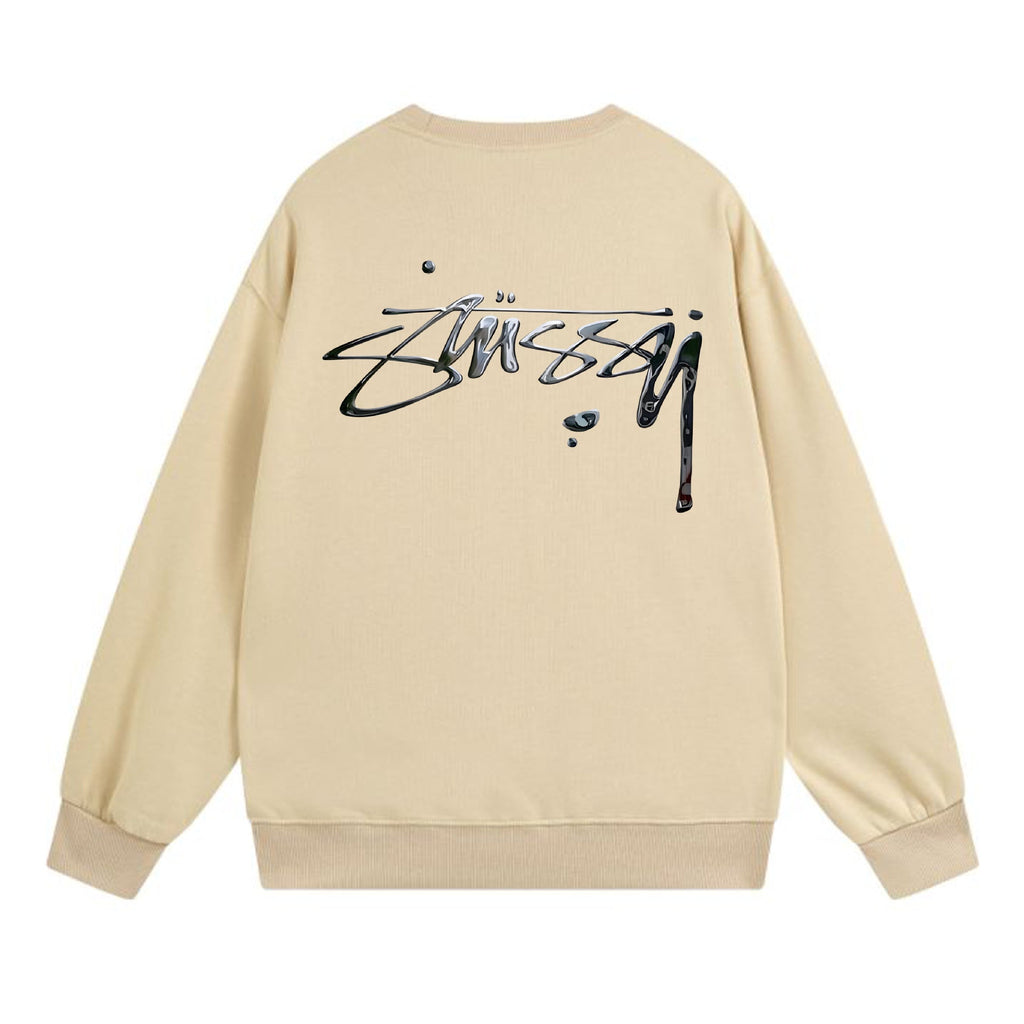 Stussy Sweatshirts Crew Neck Fleece Sweater