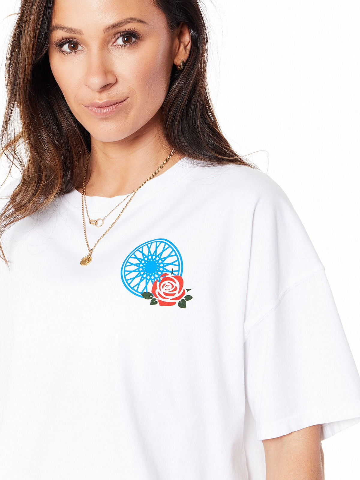 WHITE EMILY CROP TEE