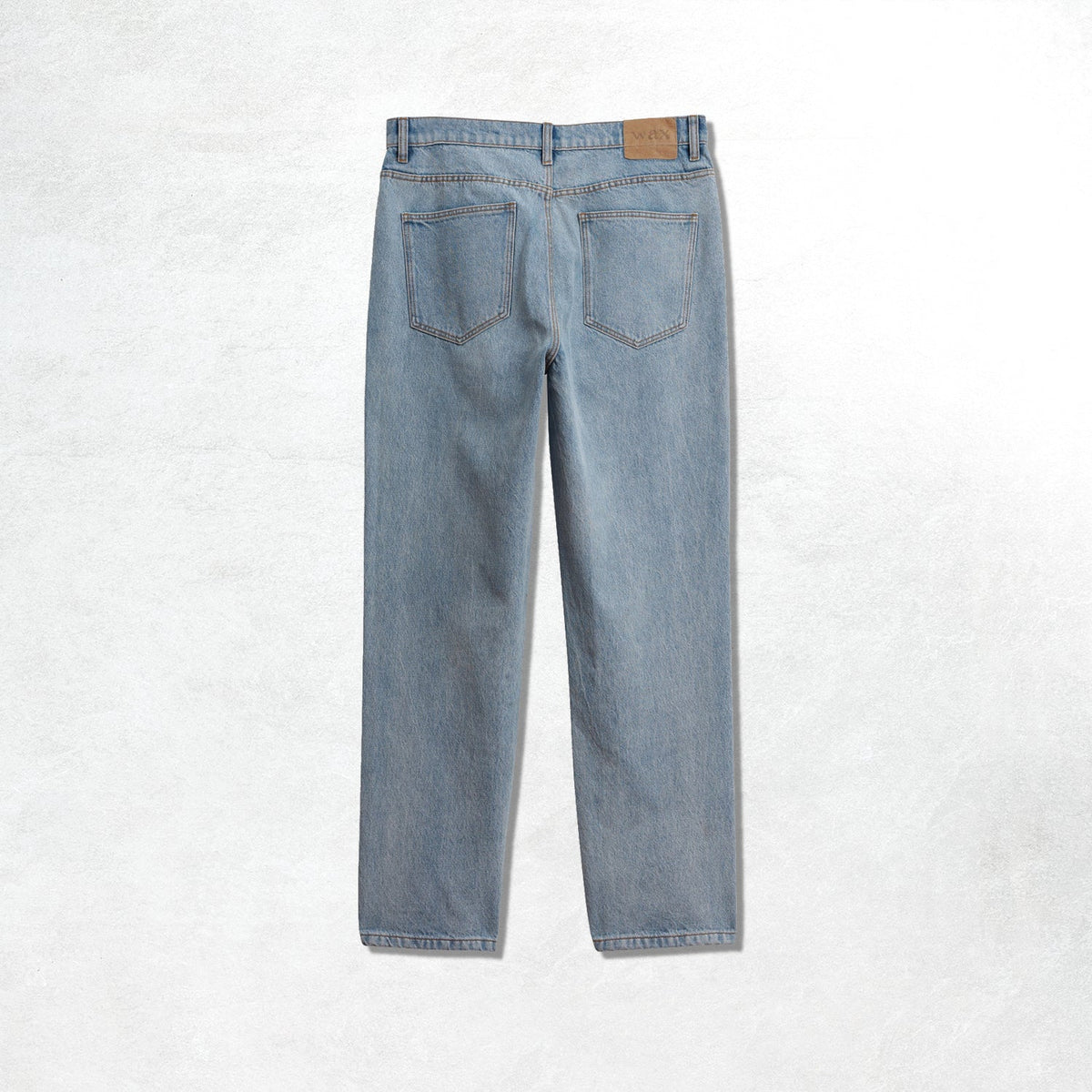 Wax London Russell Straight Fit Jean: Vintage Denim Light Blue Wash
