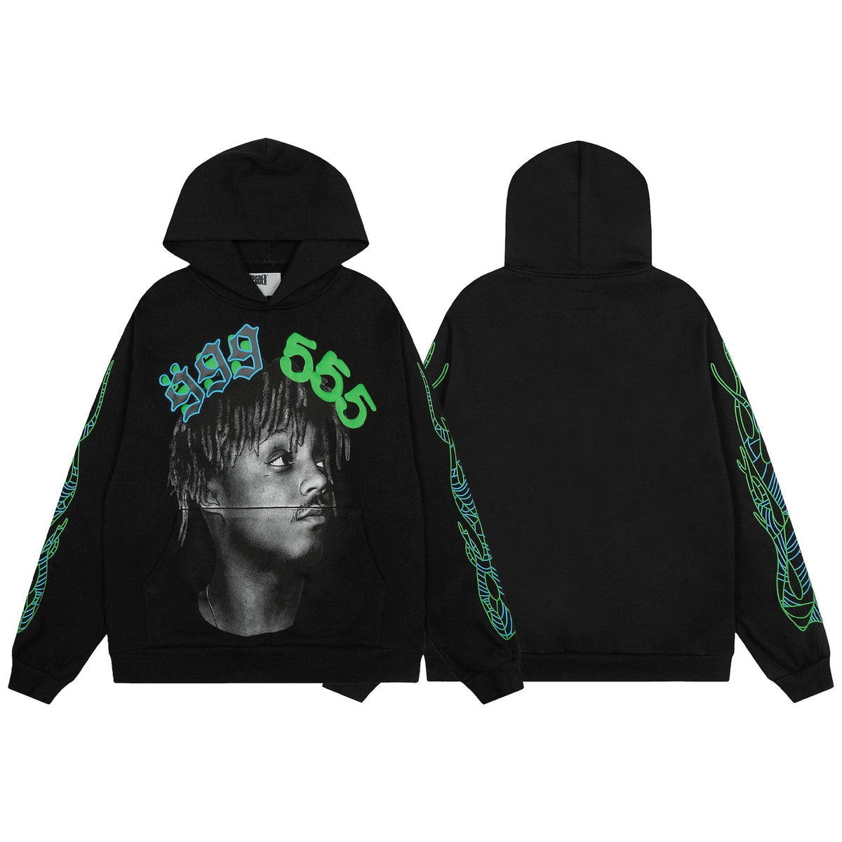 Sp5der Portrait Graphic Hoodie & Jogger Matching Set