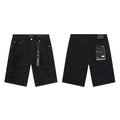 Purple Brand Black Distressed Denim Shorts