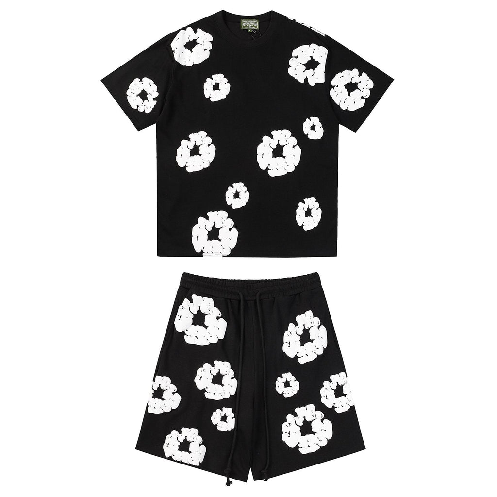 DENIM TEARS Floral Cloud Print Short-Sleeve Set