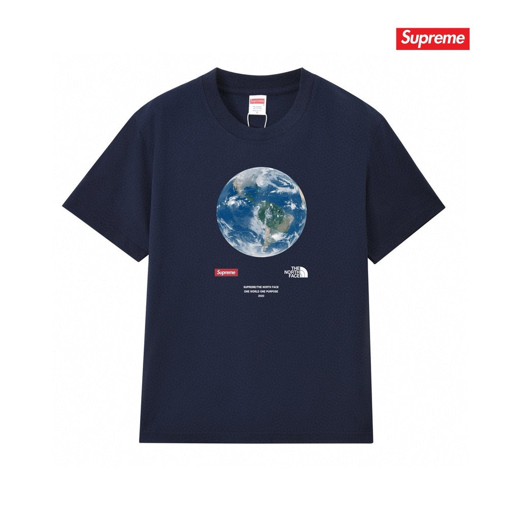 Supreme One World Earth Graphic T-Shirt