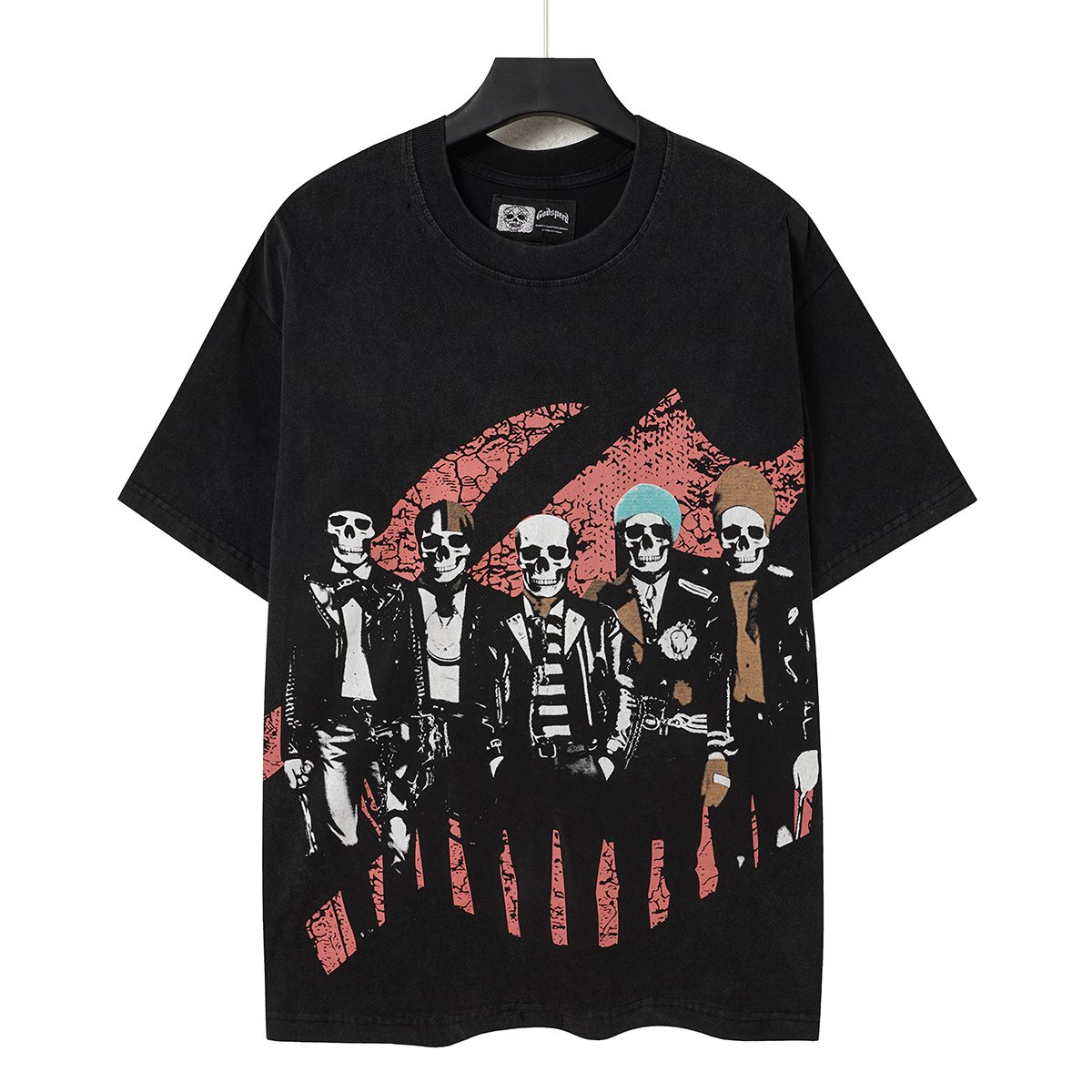 Godspeed Skeleton Band Graphic T-Shirt