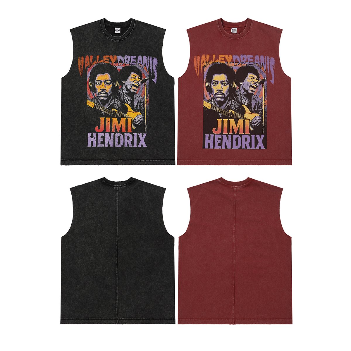 VALLEY Jimi Hendrix Washed Sleeveless T-Shirt