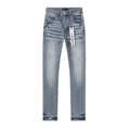 Purple Brand Light Blue Embellished Washed Jeans