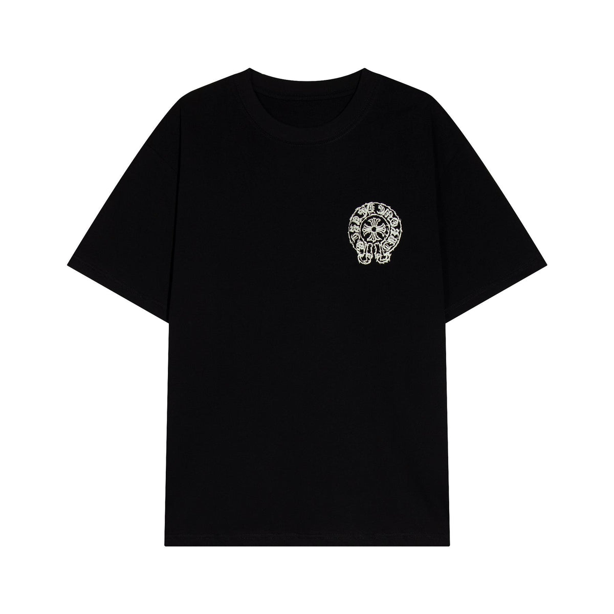 Chrome Hearts Sanskrit Horseshoe Cross Graphic T-Shirt