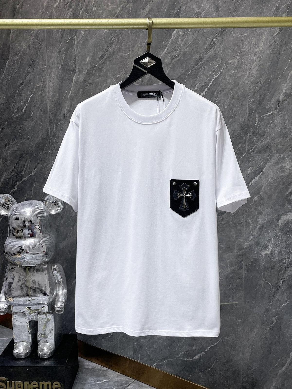 Chrome Hearts Cross Applique Short-Sleeve T-Shirt