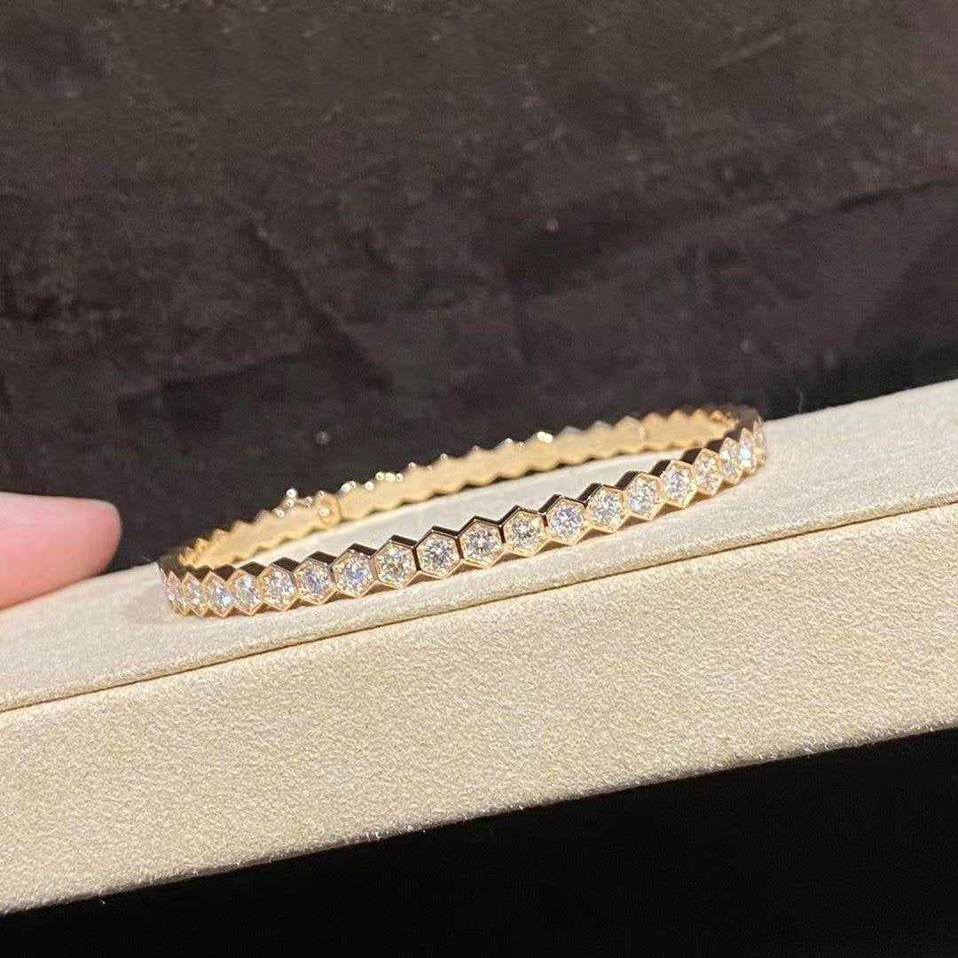 CHAUMET BEE LOVE GOLD BRACELET FULL DIAMOND