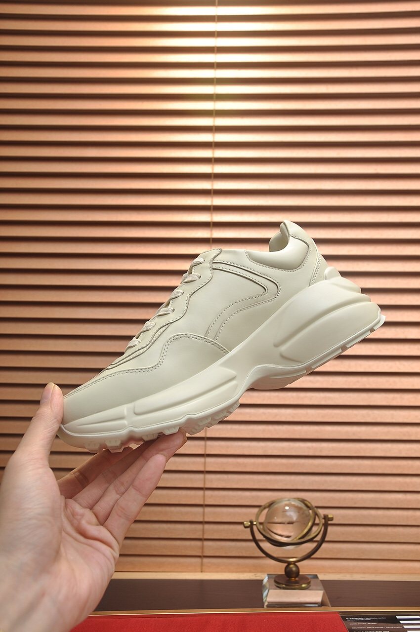 Gucci Ivory Pink Bunny Graphic Chunky Sneakers