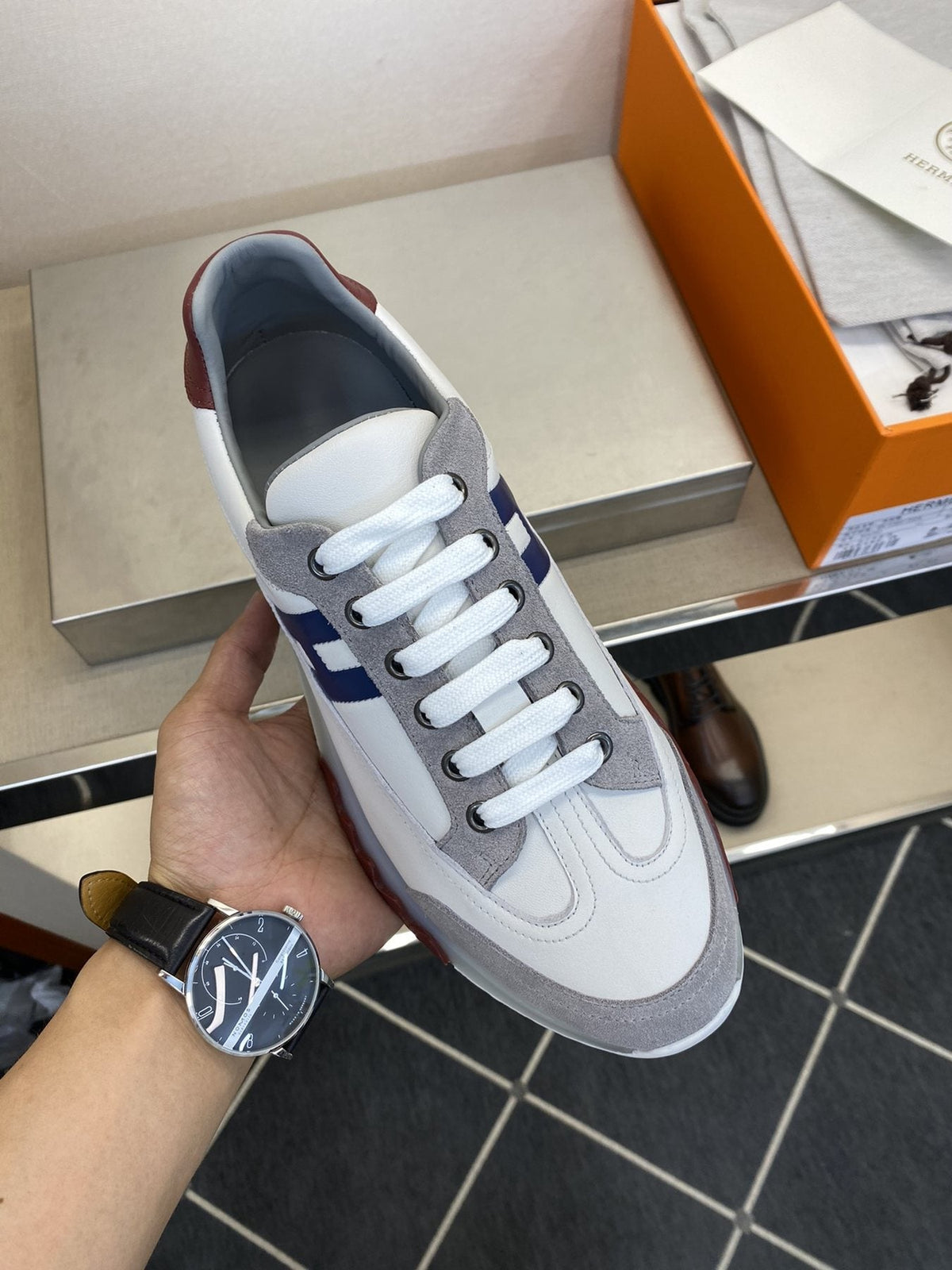 Men's Color-Block Low-Top Sneakers
