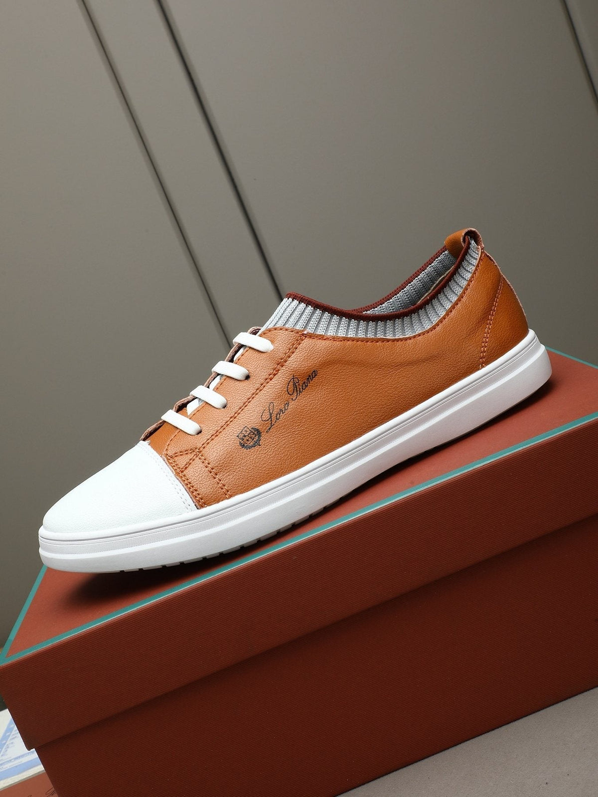 Loro Piana Lace-Up Low-Top Sneakers