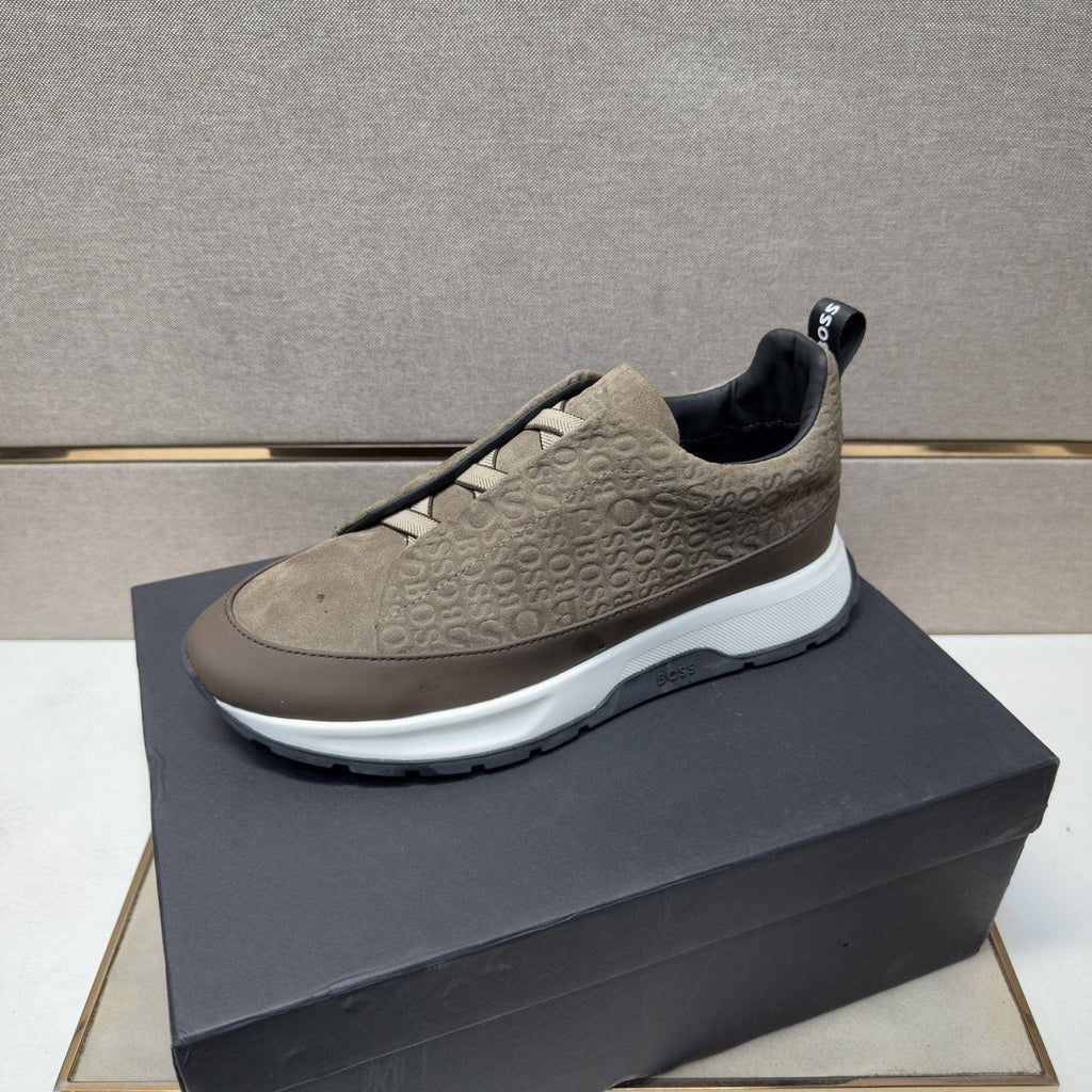 BOSS Patterned Slip-On-Style Sneakers