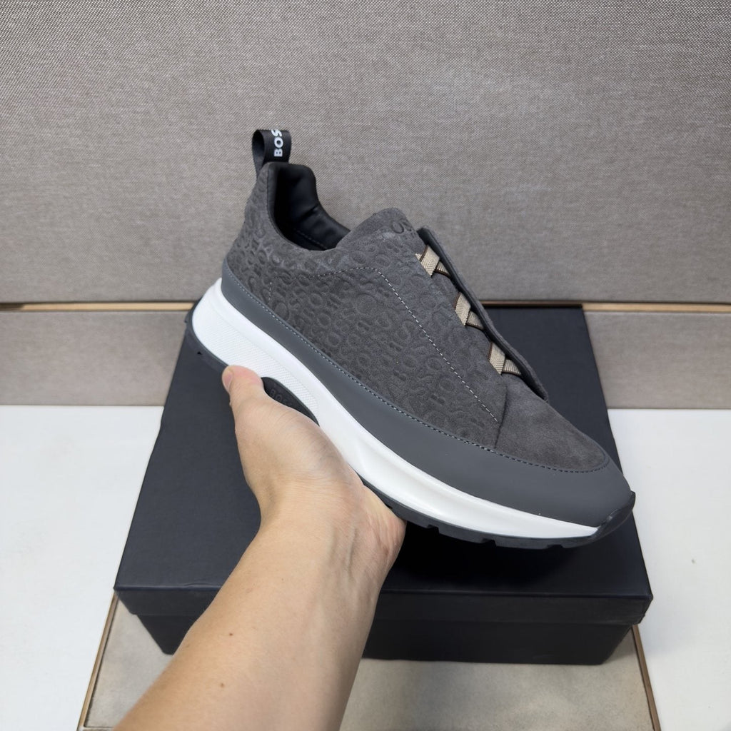 BOSS Patterned Slip-On-Style Sneakers
