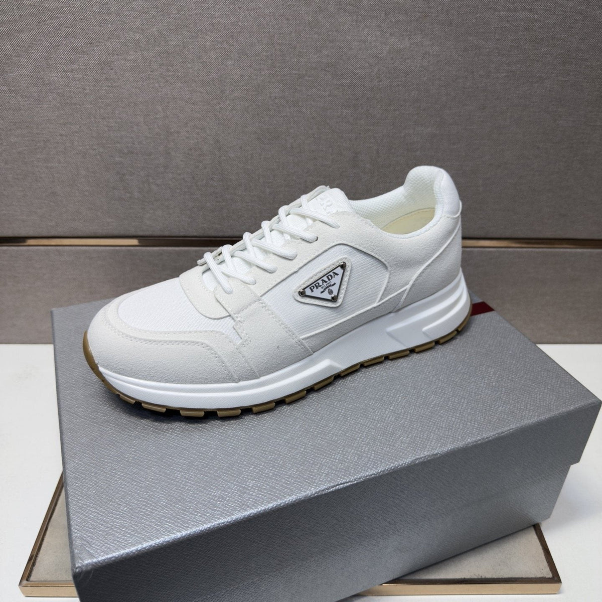Prada Men's Paneled Low-Top Sneakers