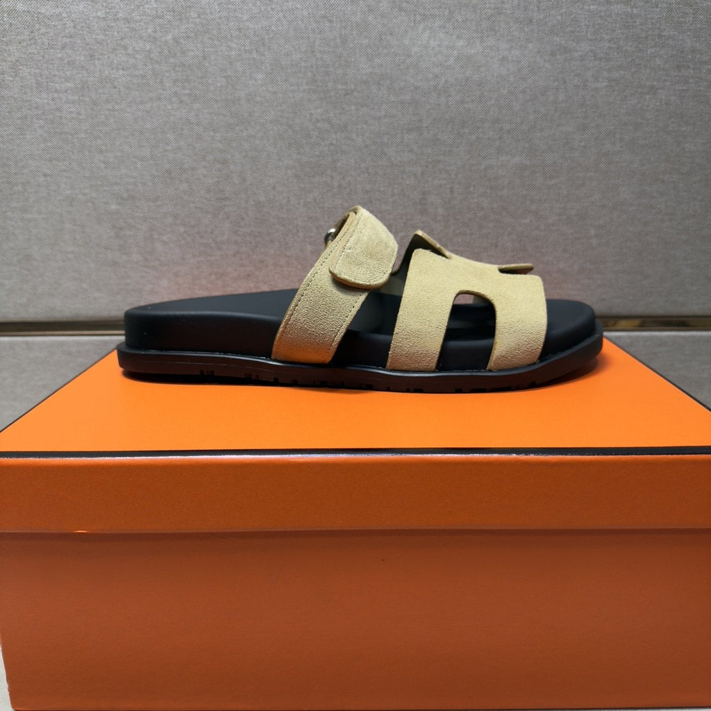 Hermès Cutout Slide Sandals