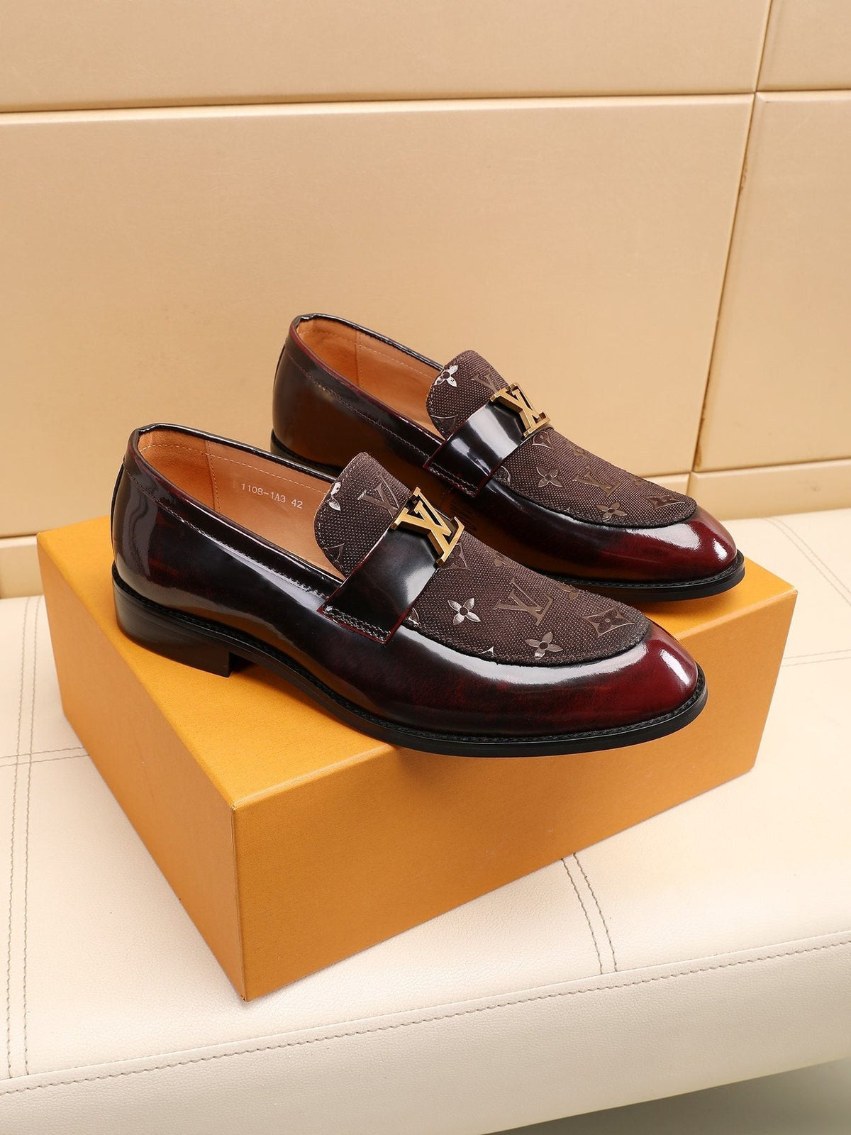 Louis Vuitton Patterned Vamp Loafers