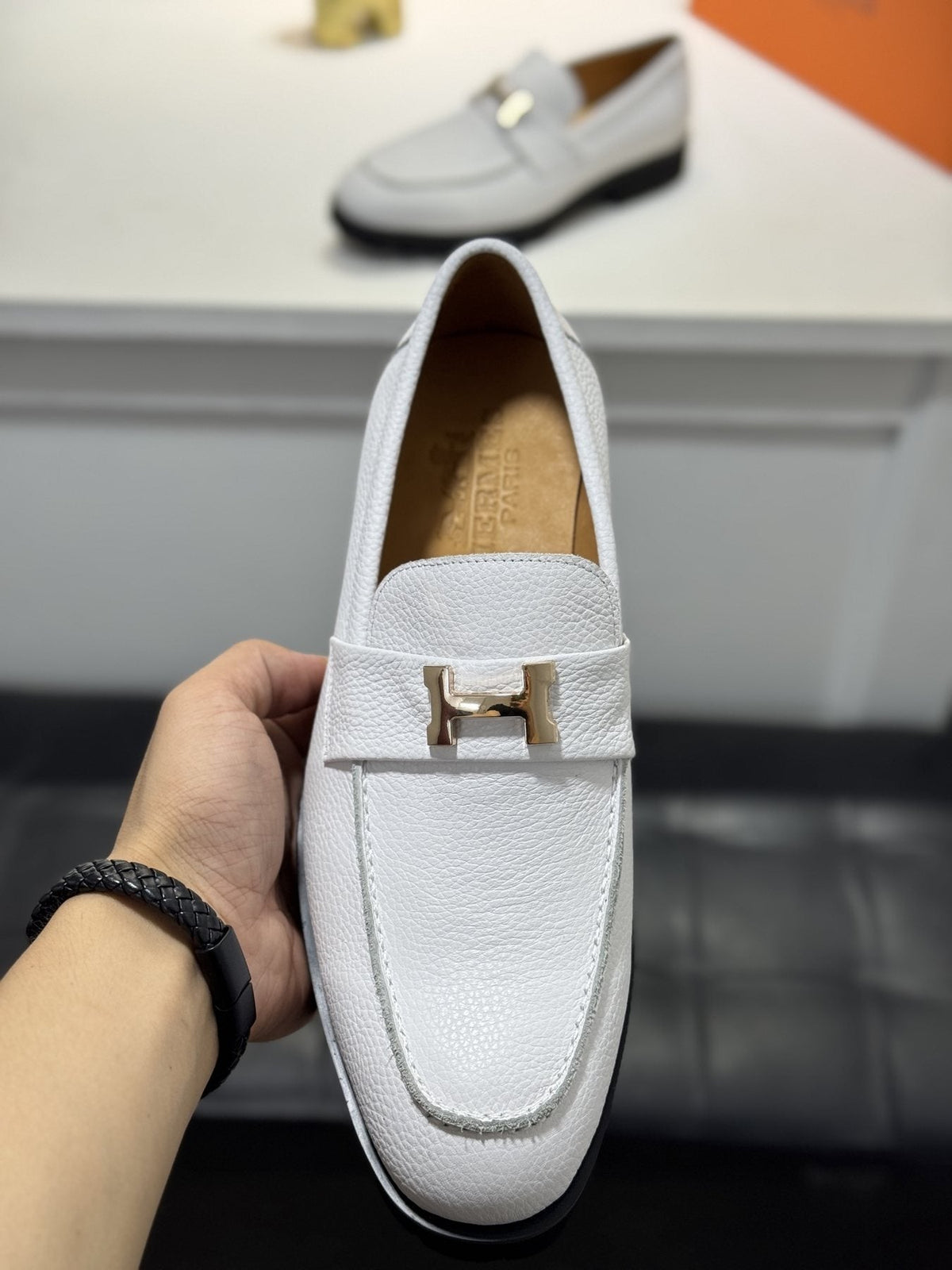 Hermès Men's H-Hardware Lug Sole Loafers