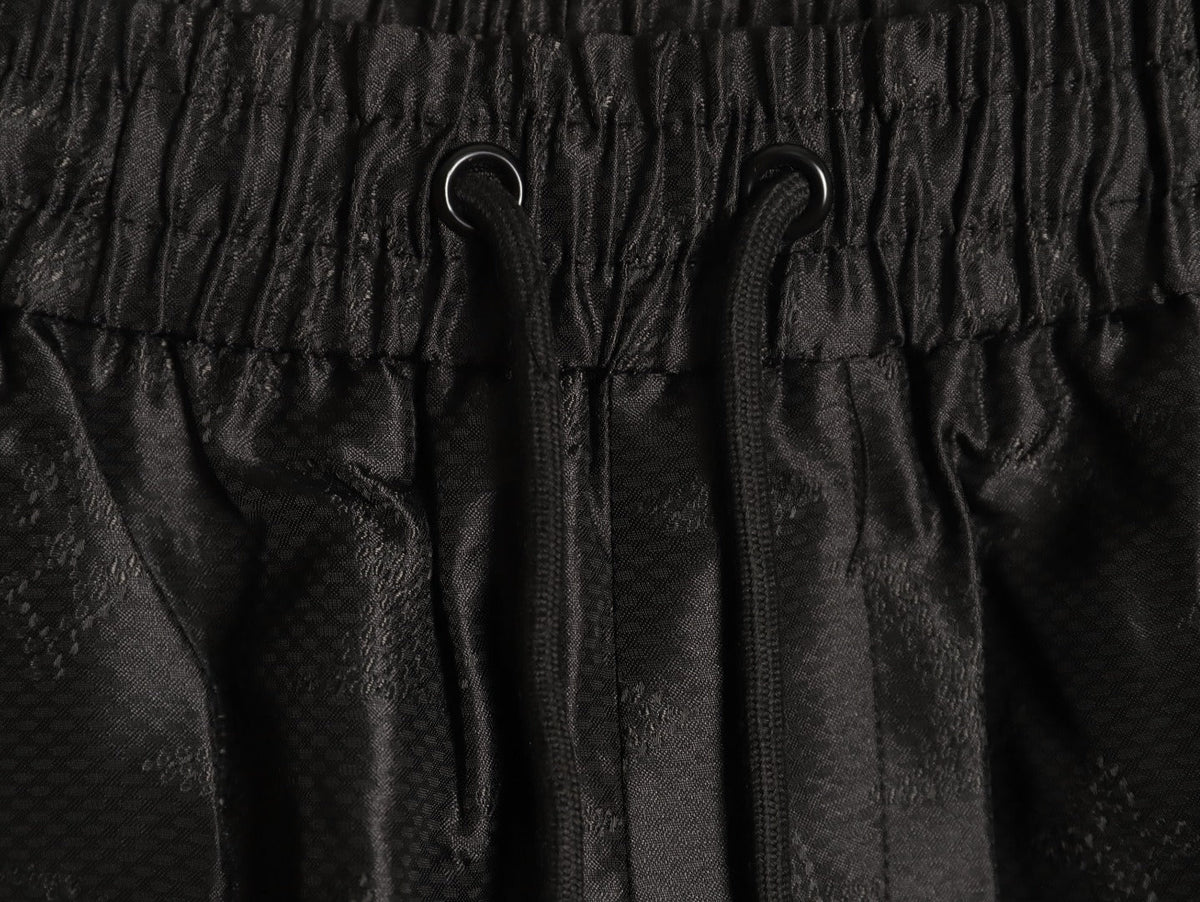 Louis Vuitton Tonal Monogram-Style Drawstring Shorts - Black